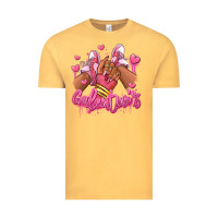 Vintage Mustard galentines afro girl sneakers Vintage Tee - RanaPortraitStore