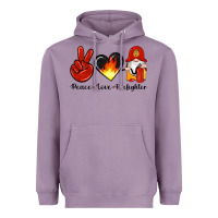 Lavender peace love firefighter Heavyweight Hoodie - Artiststas