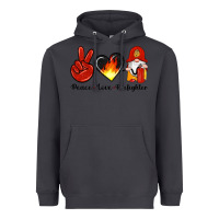 Smoke peace love firefighter Heavyweight Hoodie - Artiststas