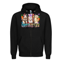 Black east nail hustler Zipper Hoodie - RacoonDesign