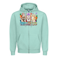 Seafoam east nail hustler Zipper Hoodie - RacoonDesign