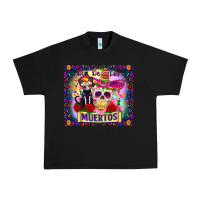Black dia de los muertos Urban Heavy Tee - Zillion Design Studio