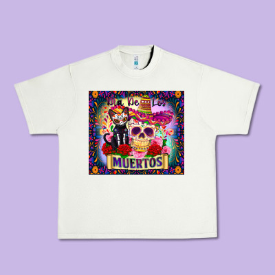 Dia De Los Muertos Urban Heavy Tee Designed By Zillion Design Studio