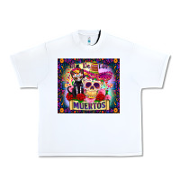 White dia de los muertos Urban Heavy Tee - Zillion Design Studio