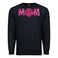 Black breast cancer mom sunflower Premium Sweatshirt - AdoDesignShop