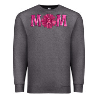 Charcoal Heather breast cancer mom sunflower Premium Sweatshirt - AdoDesignShop
