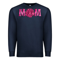 Navy breast cancer mom sunflower Premium Sweatshirt - AdoDesignShop