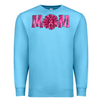 Ocean Blue breast cancer mom sunflower Premium Sweatshirt - AdoDesignShop