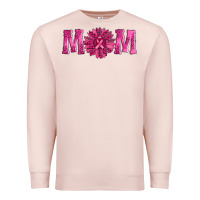 Pale Pink breast cancer mom sunflower Premium Sweatshirt - AdoDesignShop