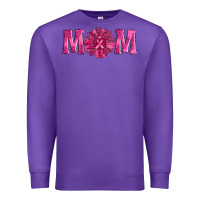Purple breast cancer mom sunflower Premium Sweatshirt - AdoDesignShop