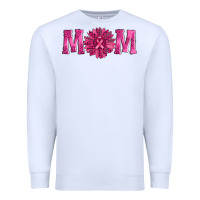 White breast cancer mom sunflower Premium Sweatshirt - AdoDesignShop
