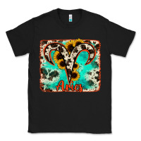 Black aries turquoise cowhide Classic Tee - RanaPortraitStore