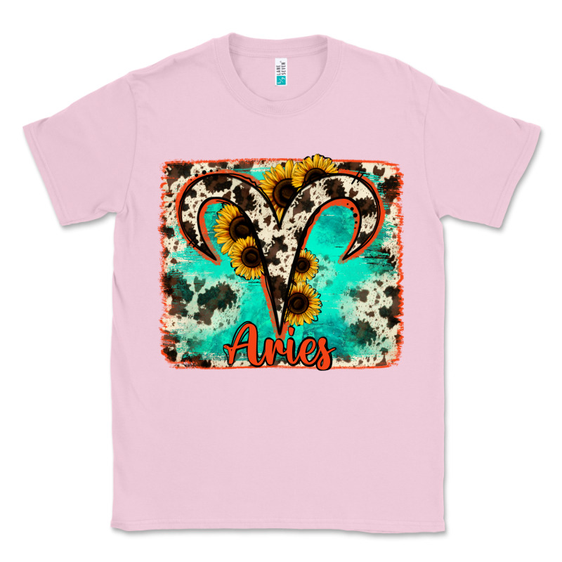 Aries Turquoise Cowhide Classic Tee by RanaPortraitStore | Teevron