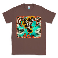 Chestnut aries turquoise cowhide Classic Tee - RanaPortraitStore