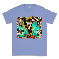 Colony Blue aries turquoise cowhide Classic Tee - RanaPortraitStore