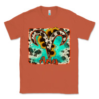Copper aries turquoise cowhide Classic Tee - RanaPortraitStore