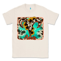 Natural aries turquoise cowhide Classic Tee - RanaPortraitStore