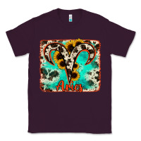 Plum aries turquoise cowhide Classic Tee - RanaPortraitStore