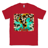 Red aries turquoise cowhide Classic Tee - RanaPortraitStore