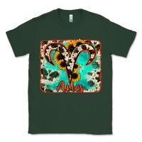 Sports Green aries turquoise cowhide Classic Tee - RanaPortraitStore