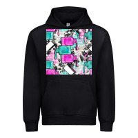 Black nail polish with cowhide and plaid seamless pattern bbs Urban Hoodie - BundleAndBundleShop
