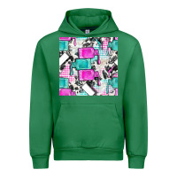 Emerald nail polish with cowhide and plaid seamless pattern bbs Urban Hoodie - BundleAndBundleShop