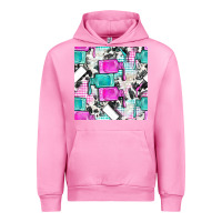 Fuchsia Pink nail polish with cowhide and plaid seamless pattern bbs Urban Hoodie - BundleAndBundleShop