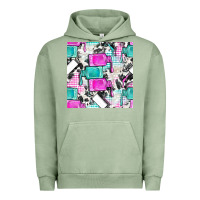 Pigment Oil Green nail polish with cowhide and plaid seamless pattern bbs Urban Hoodie - BundleAndBundleShop