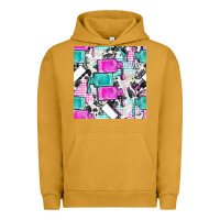 Pigment Peanut Butter nail polish with cowhide and plaid seamless pattern bbs Urban Hoodie - BundleAndBundleShop