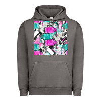 Pigment Tornado nail polish with cowhide and plaid seamless pattern bbs Urban Hoodie - BundleAndBundleShop