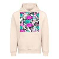 Sandshell nail polish with cowhide and plaid seamless pattern bbs Urban Hoodie - BundleAndBundleShop