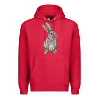 Cardinal Easter bunny Premium Hoodie - NancyCooperArtShop