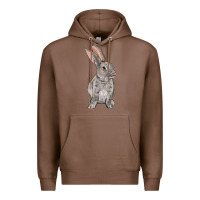 Chestnut Easter bunny Premium Hoodie - NancyCooperArtShop