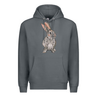 Rock Easter bunny Premium Hoodie - NancyCooperArtShop