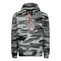 Slate Camo Easter bunny Premium Hoodie - NancyCooperArtShop