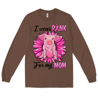Chestnut i wear pink for my mom pig Long Sleeve Tee - RanaPortraitStore