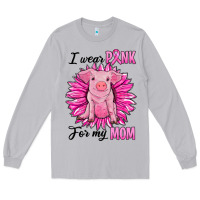 Moon Dust i wear pink for my mom pig Long Sleeve Tee - RanaPortraitStore