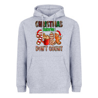 Heather Grey christmas calories dont count with  christmas tree cake and cookies ad Heavyweight Hoodie - AdoDesignShop