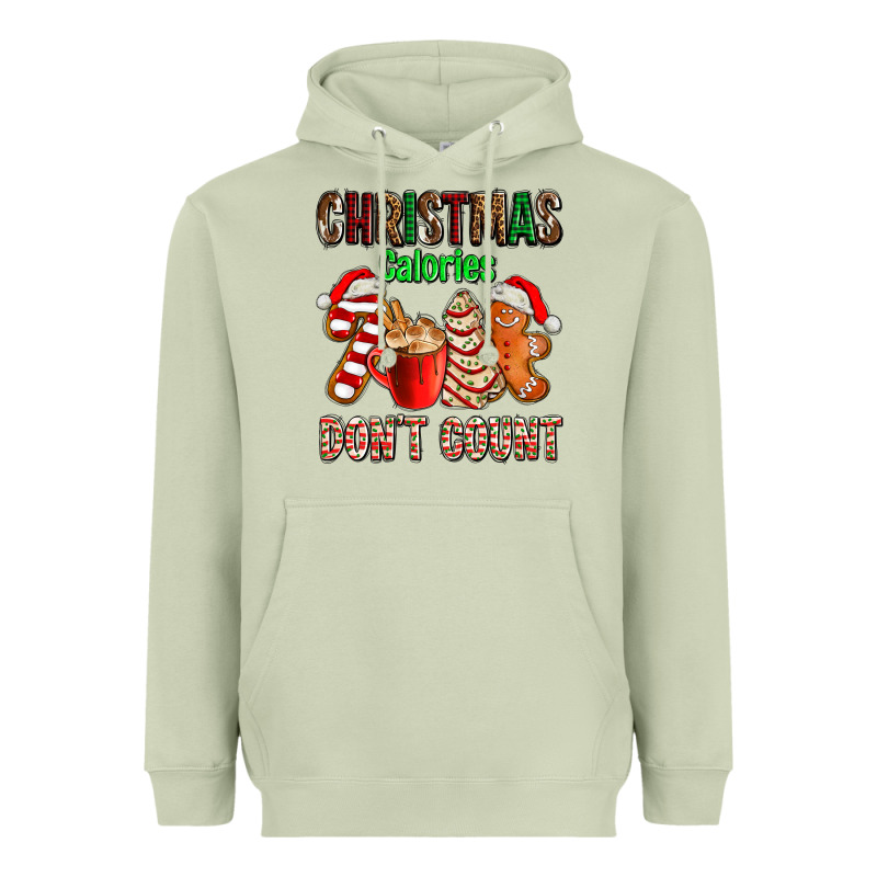 Christmas Calories Dont Count With  Christmas Tree Cake And Cookies Ad Heavyweight Hoodie by AdoDesignShop | Teevron