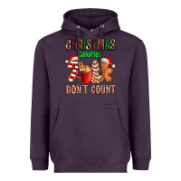 Plum christmas calories dont count with  christmas tree cake and cookies ad Heavyweight Hoodie - AdoDesignShop