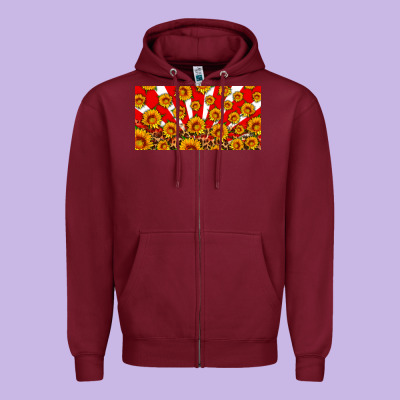 Usa Sunflowers Leopard License Plate Zipper Hoodie Designed By Hra Design Shop