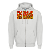 Dove Grey usa sunflowers leopard license plate Zipper Hoodie - HRA Design Shop
