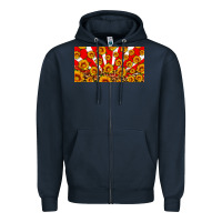 Navy usa sunflowers leopard license plate Zipper Hoodie - HRA Design Shop
