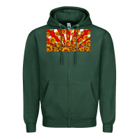 Sports Green usa sunflowers leopard license plate Zipper Hoodie - HRA Design Shop