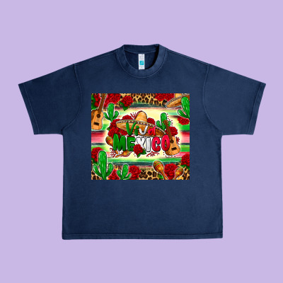 Viva Mexico Urban Heavy Tee Designed By Zillion Design Studio