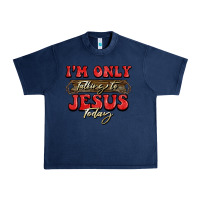 Navy i'm only talking to jesus today christmas Urban Heavy Tee - BarkalooDesign
