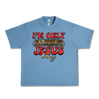 Pebble Blue i'm only talking to jesus today christmas Urban Heavy Tee - BarkalooDesign