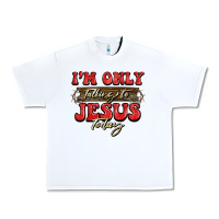 White i'm only talking to jesus today christmas Urban Heavy Tee - BarkalooDesign