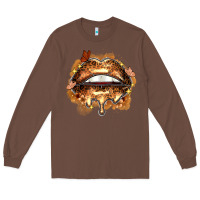 Chestnut melanin lips Long Sleeve Tee - Zillion Design Studio