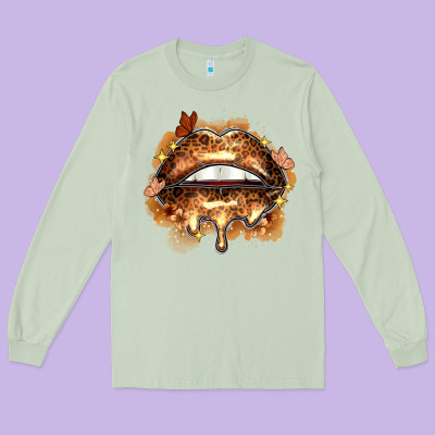 Melanin Lips Long Sleeve Tee Designed By Zillion Design Studio